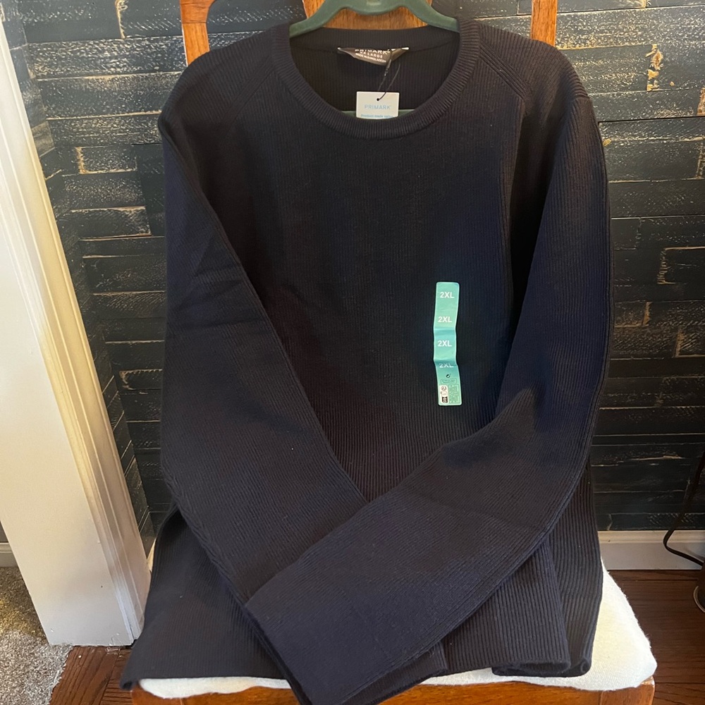 Primark Dark Blue Knit Pullover Men’s XXL